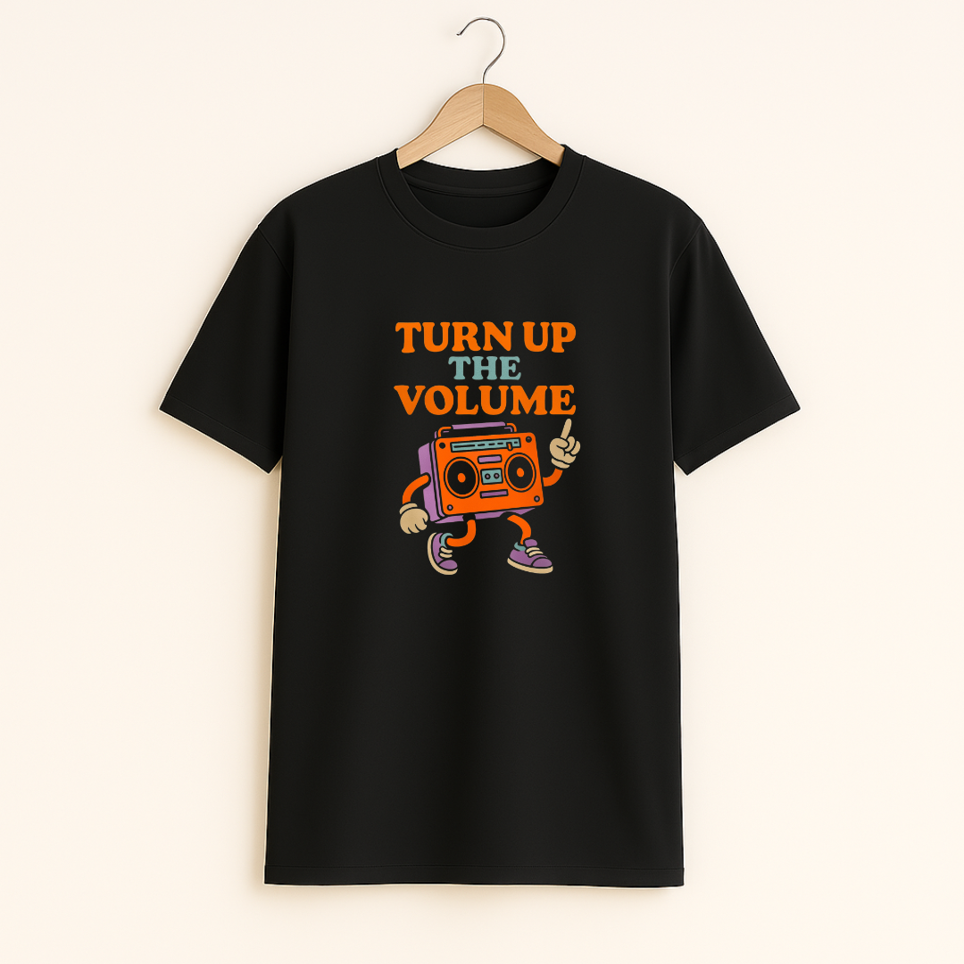 Turn up the volume Unisex Classic Crew T-Shirt