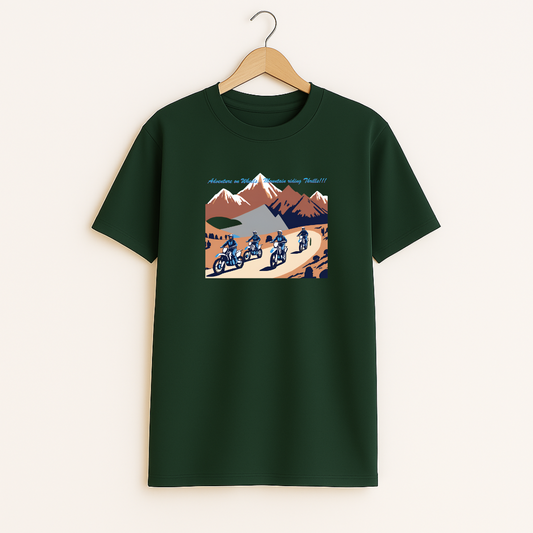 Adventure On Wheels Unisex Classic Crew T-Shirt
