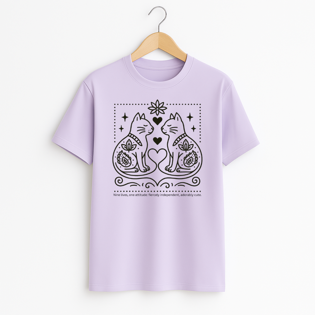 DUAL CATS Unisex Classic Crew T-Shirt