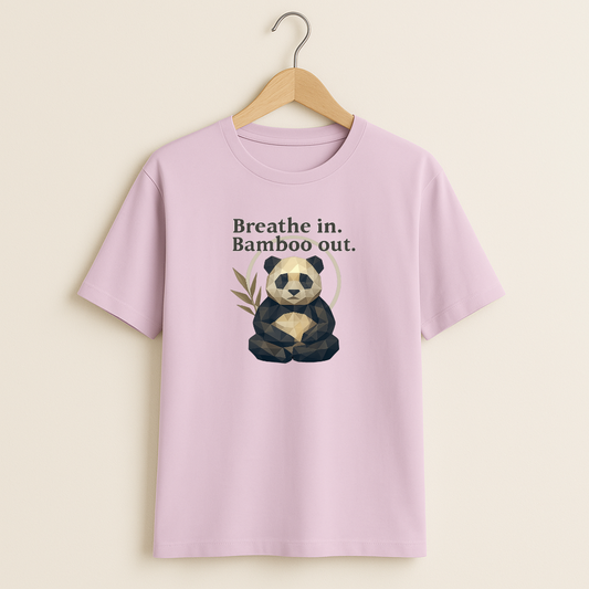 Breathe in Bamboo out Unisex Classic Crew T-Shirt