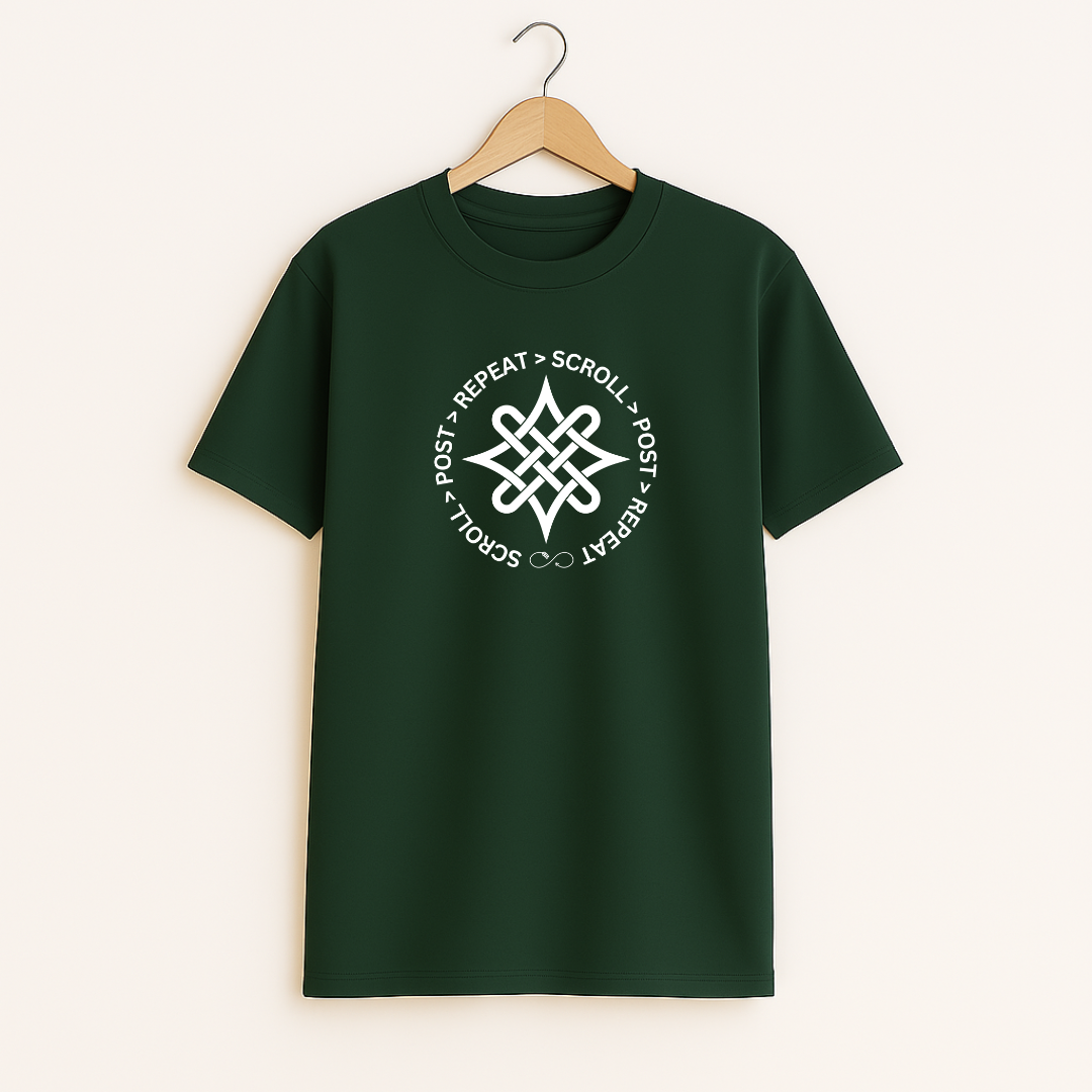 SCROLL POST REPEAT Unisex Classic Crew T-Shirt