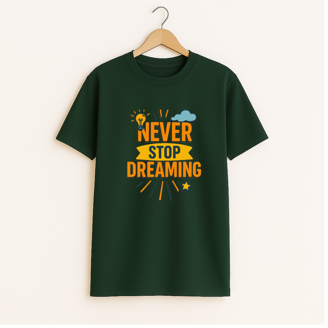 Never stop dreaming Unisex Classic Crew T-Shirt