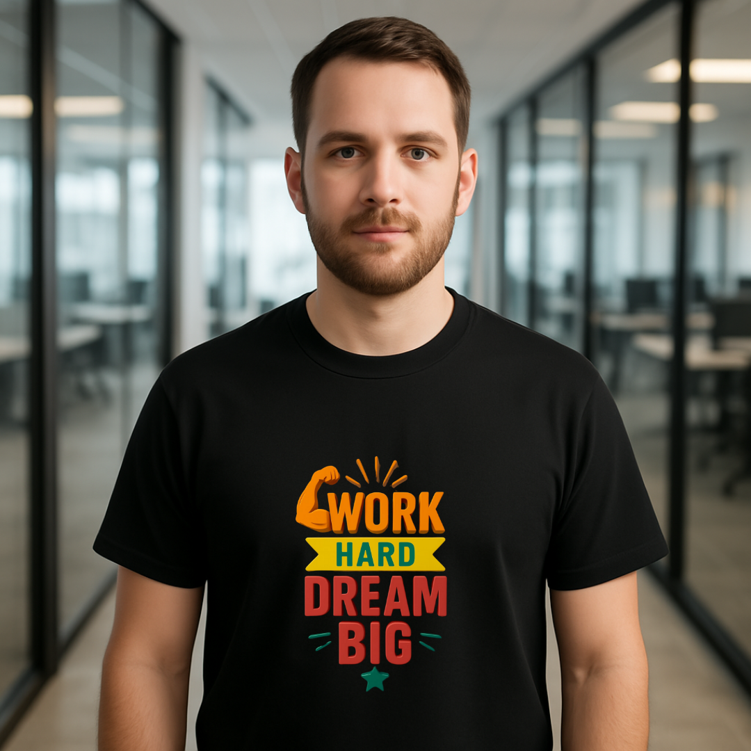 Work hard Unisex Classic Crew T-Shirt