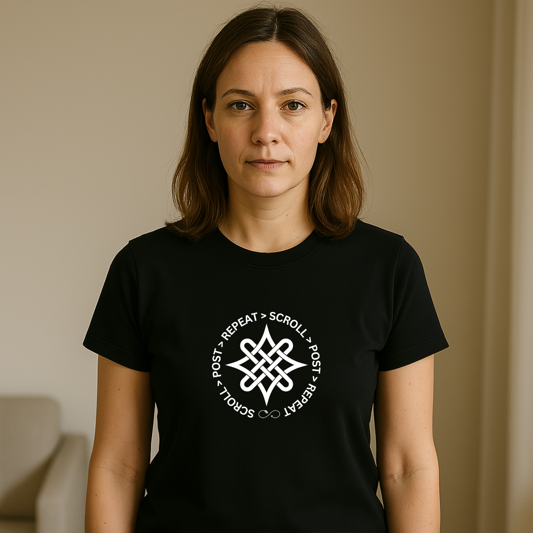SCROLL POST REPEAT Unisex Classic Crew T-Shirt