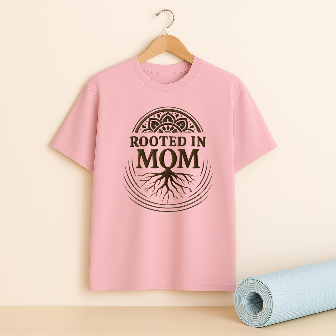 ROOTED IN MOM Unisex Classic Crew T-Shirt