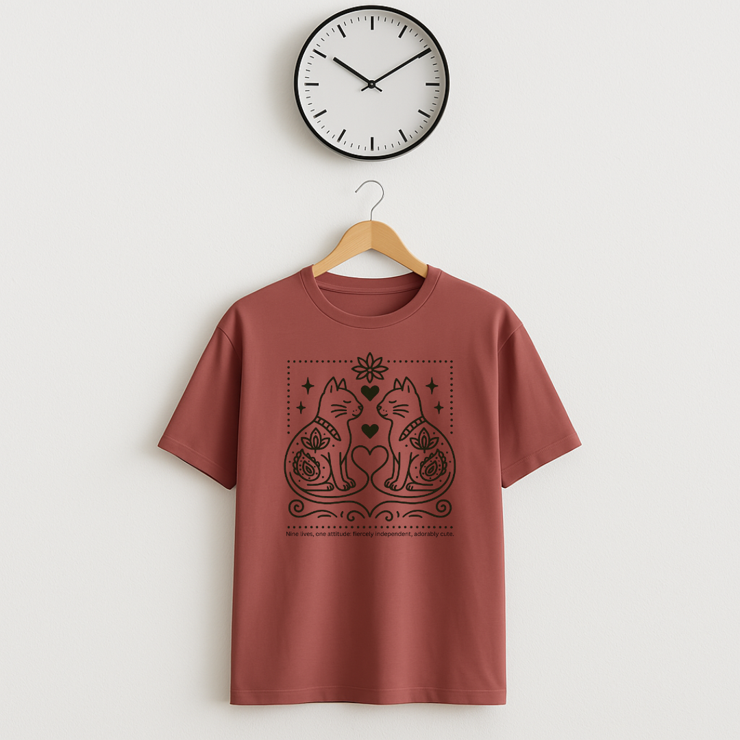 DUAL CATS Unisex Classic Crew T-Shirt