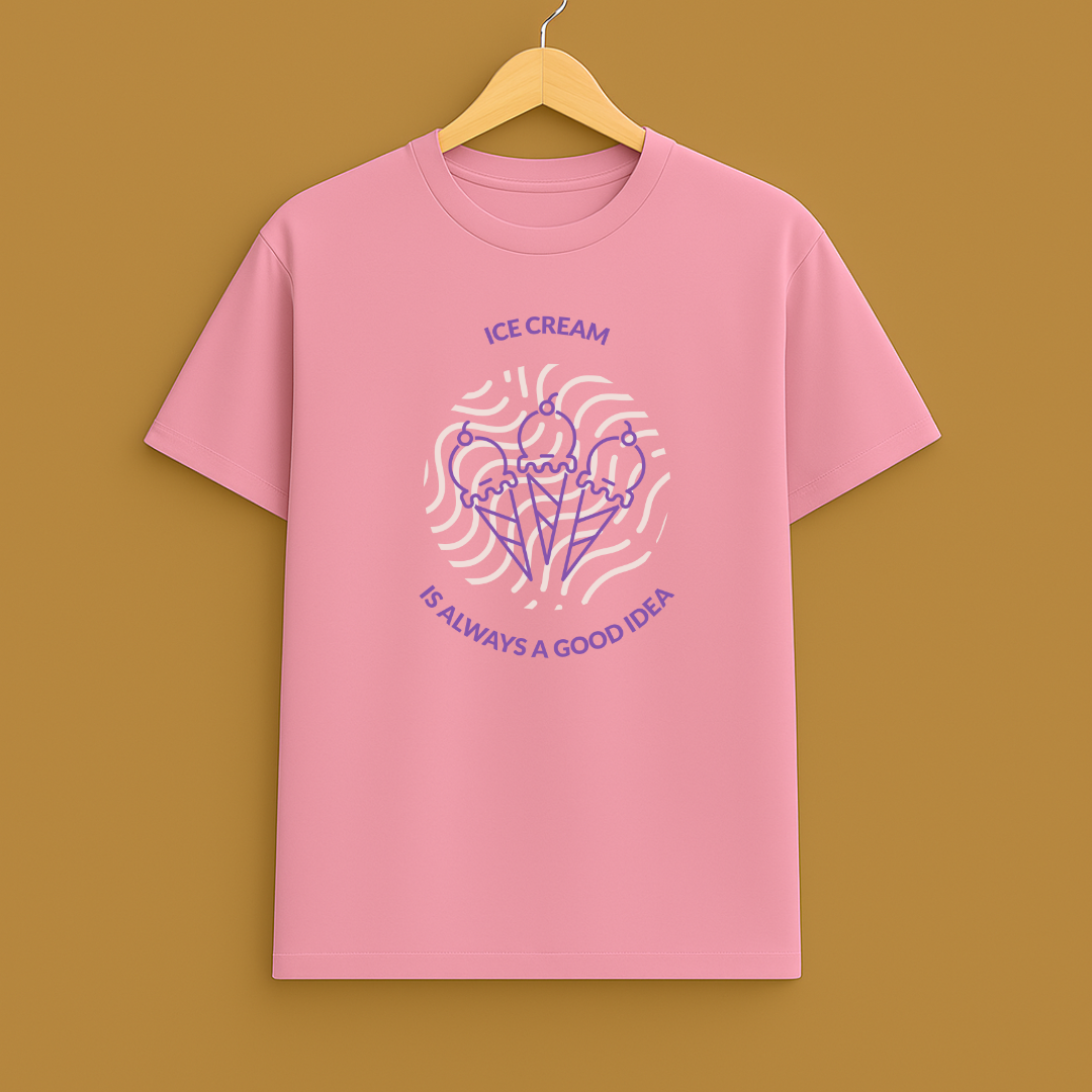 ICE CREAM Unisex Classic Crew T-Shirt