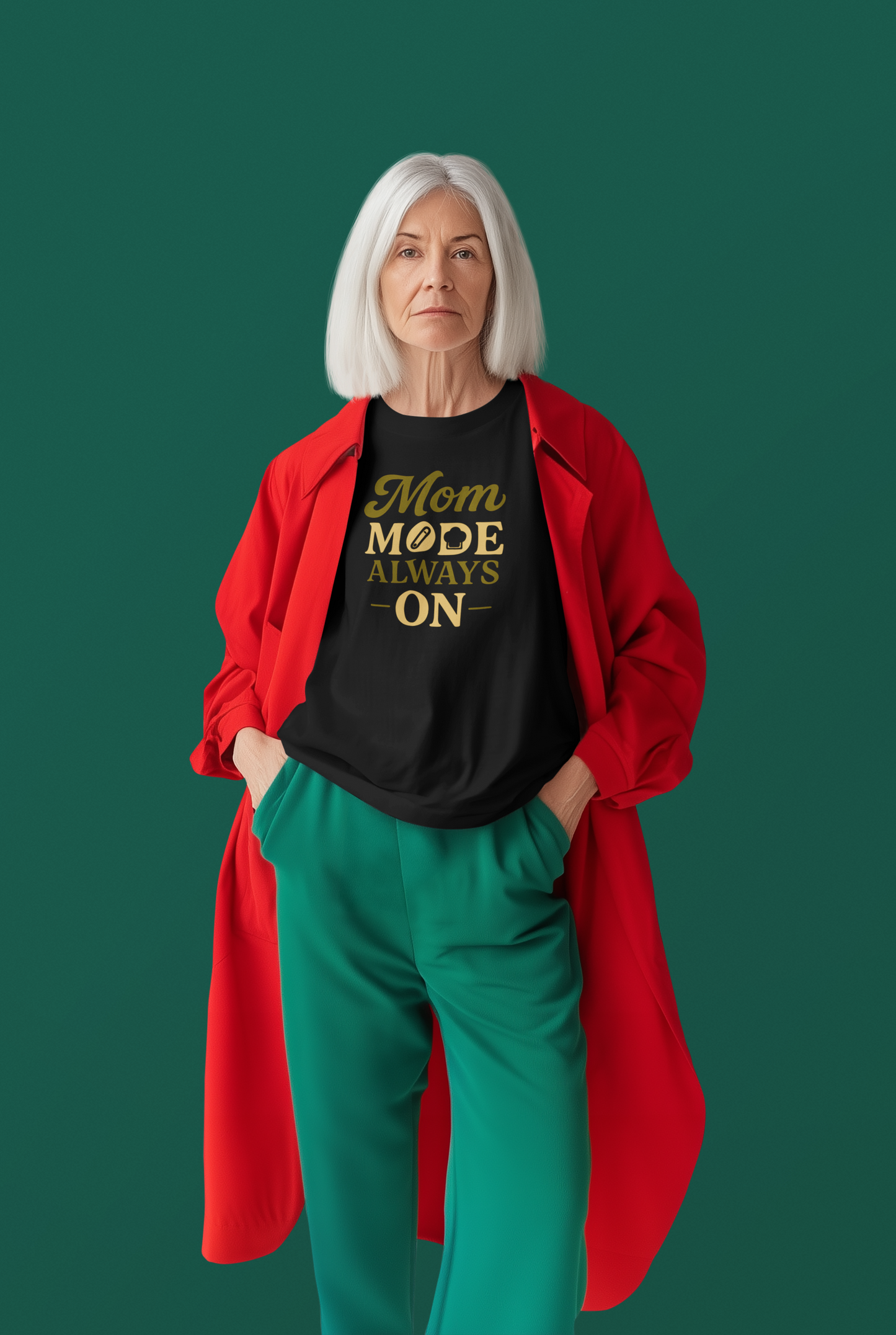 MOM MODE Unisex Classic Crew T-Shirt