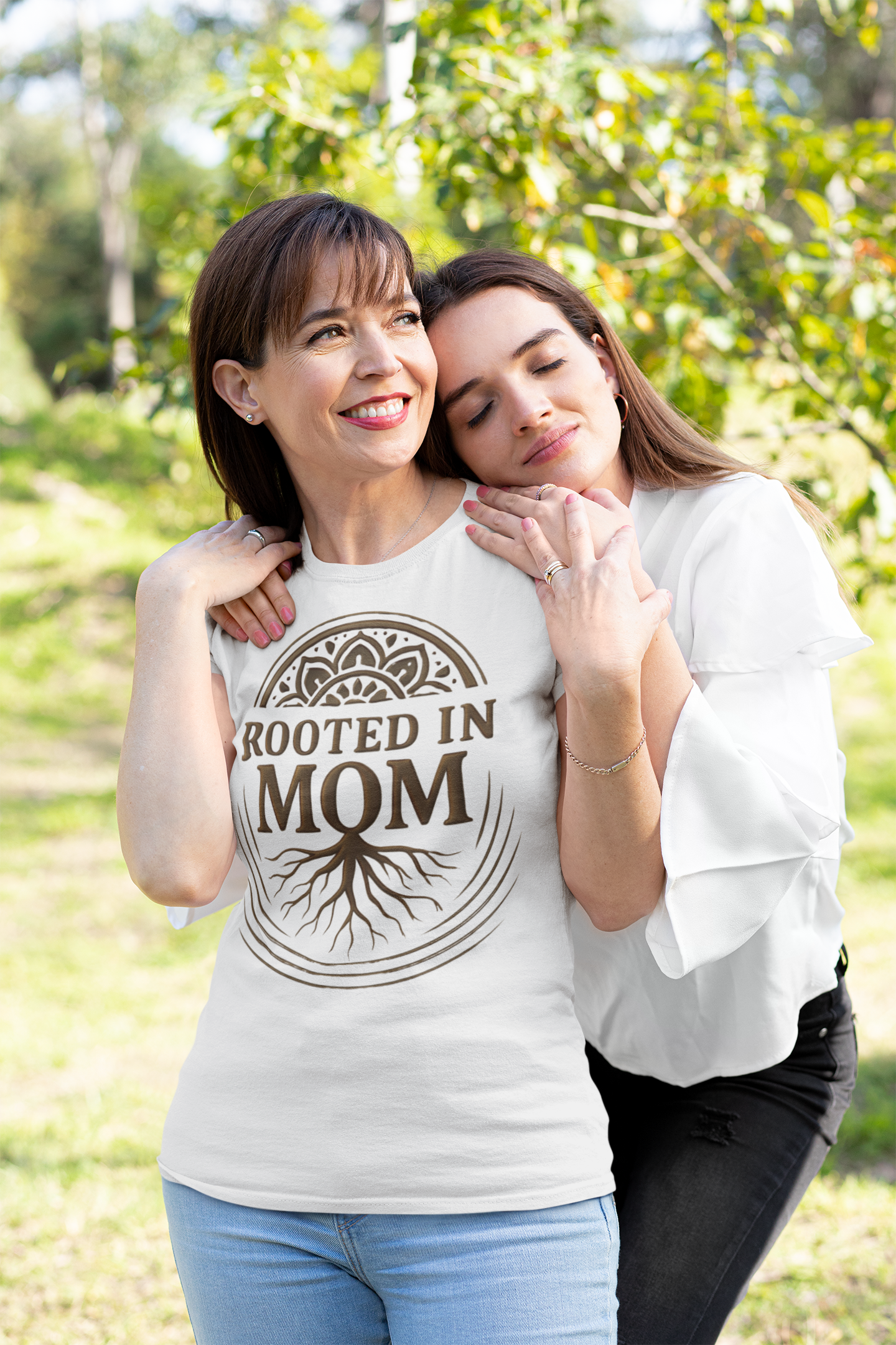 ROOTED IN MOM Unisex Classic Crew T-Shirt