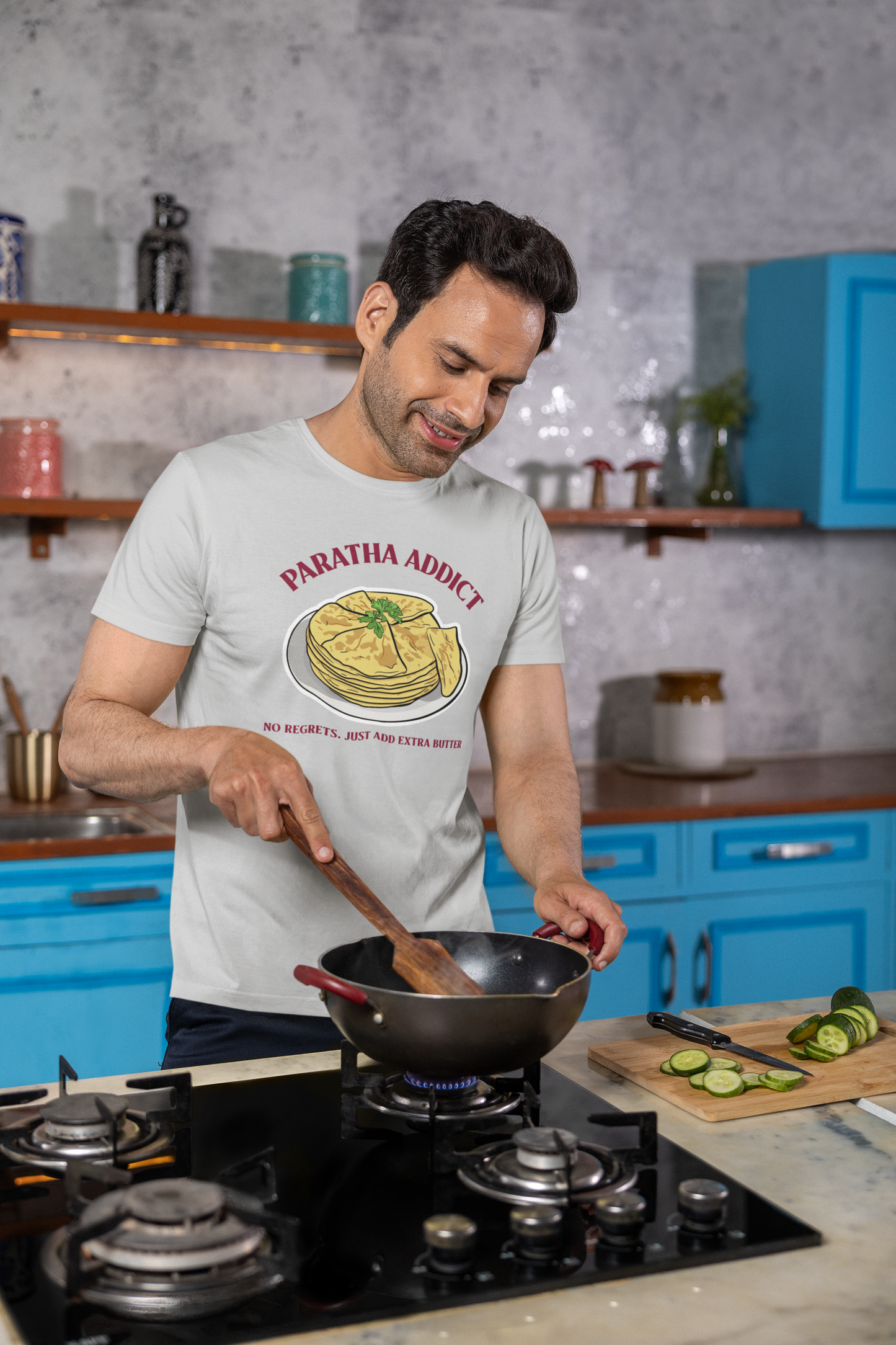 PARATHA ADDICT Unisex Classic Crew T-Shirt
