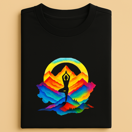 YOGA MOUNTAIN Unisex Classic Crew T-Shirt