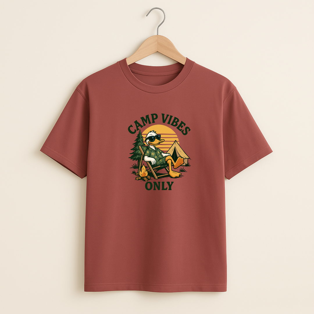 CAMP VIBES ONLY Unisex Classic Crew T-Shirt