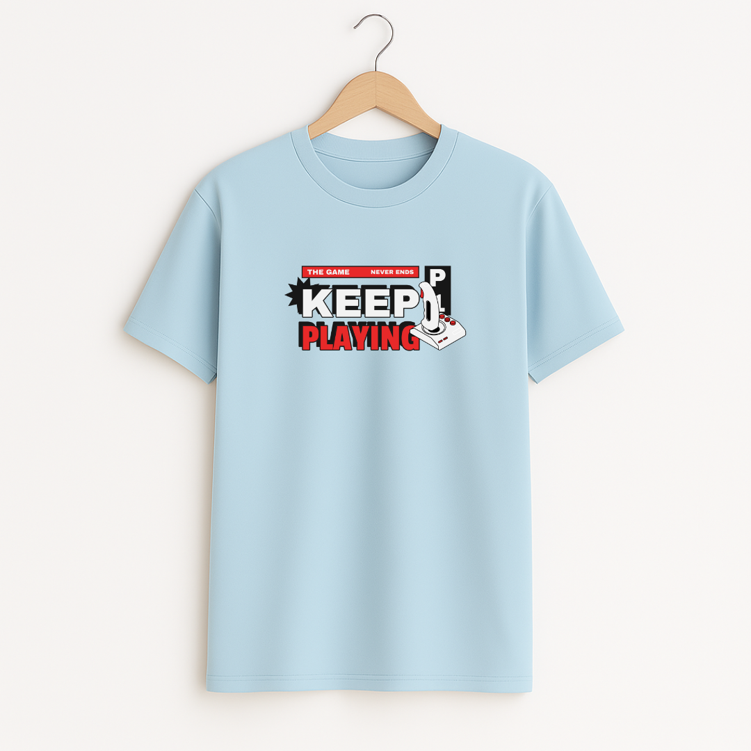 KEEP PLAYING Unisex Classic Crew T-Shirt
