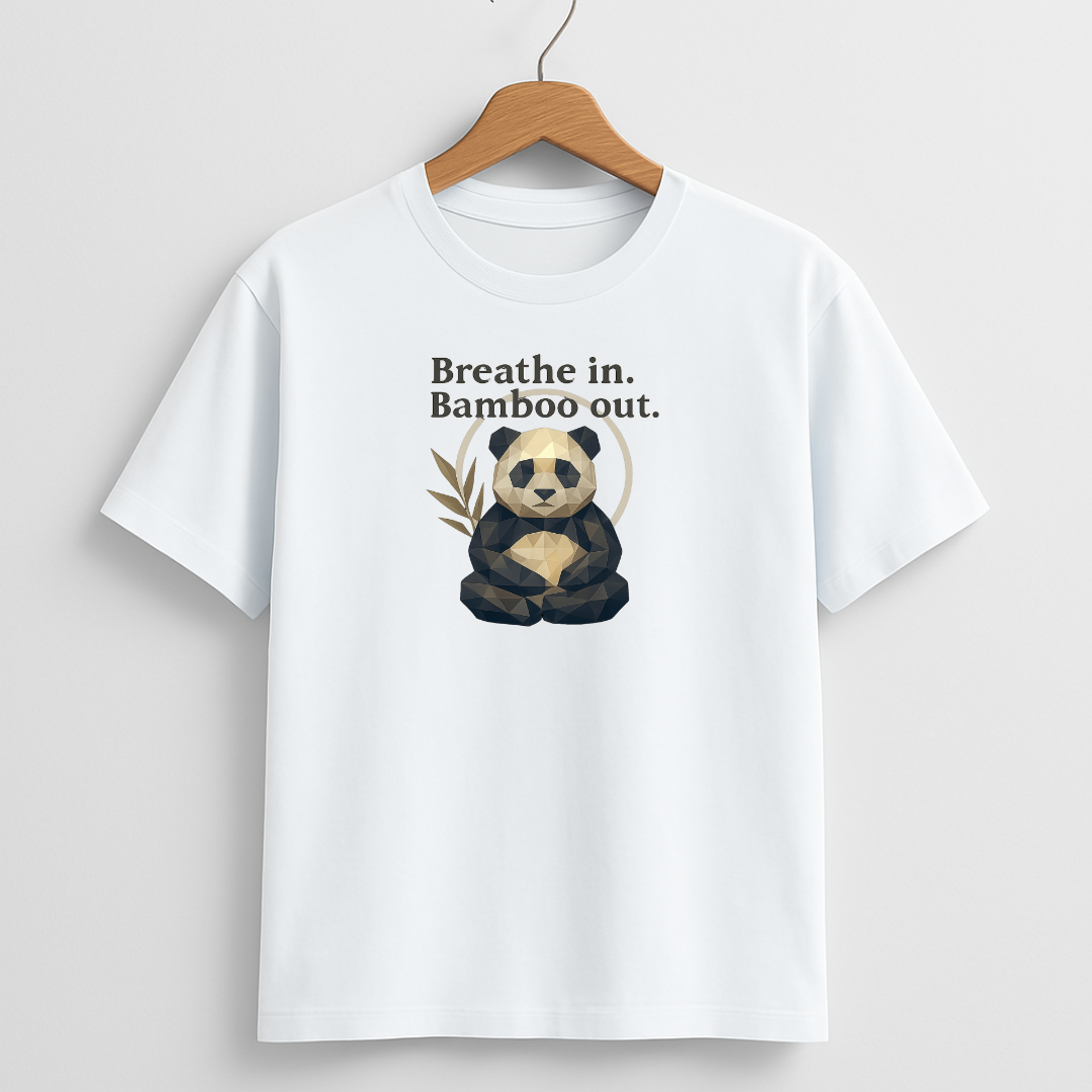 Breathe in Bamboo out Unisex Classic Crew T-Shirt