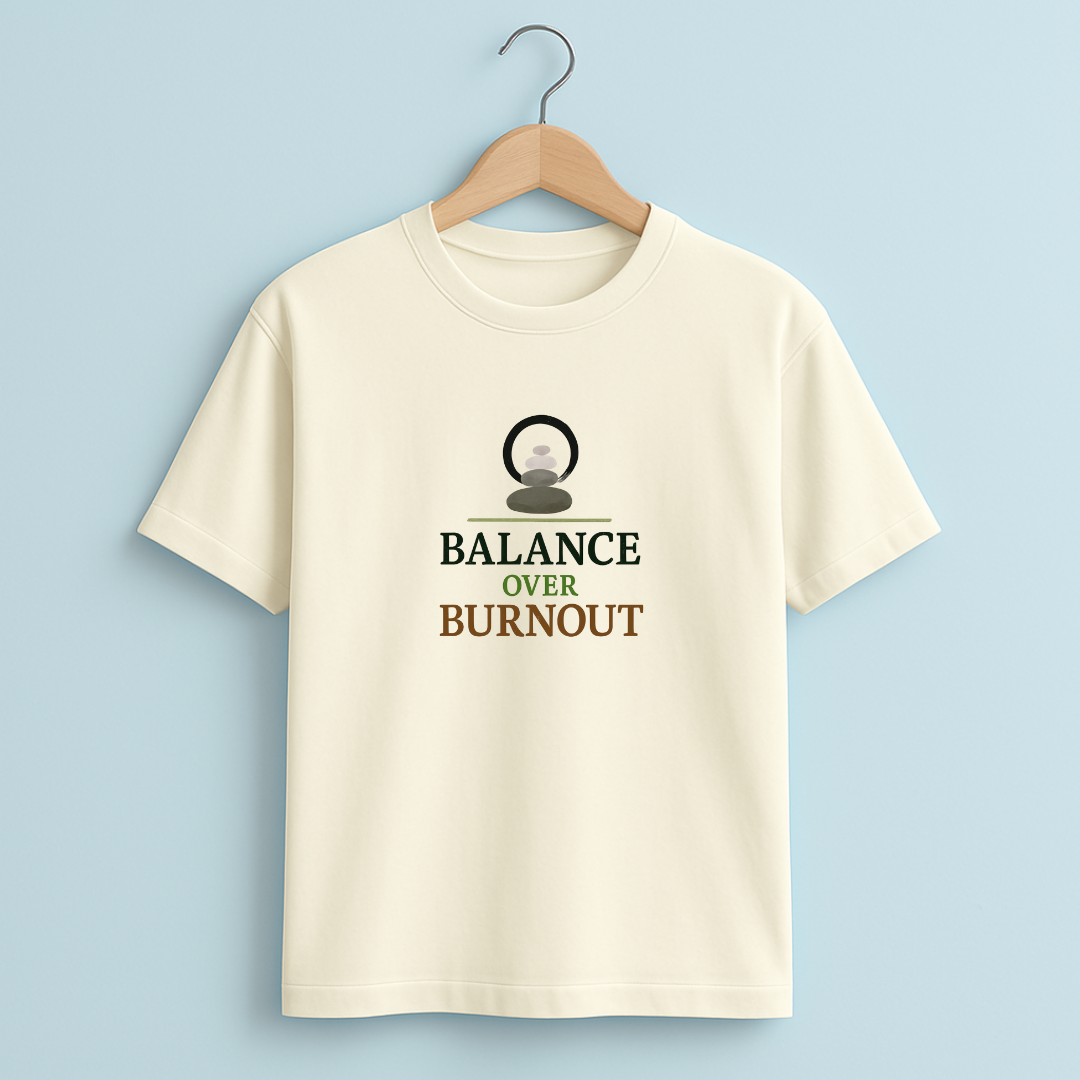 BALANCE OVER BURNOUT Unisex Classic Crew T-Shirt