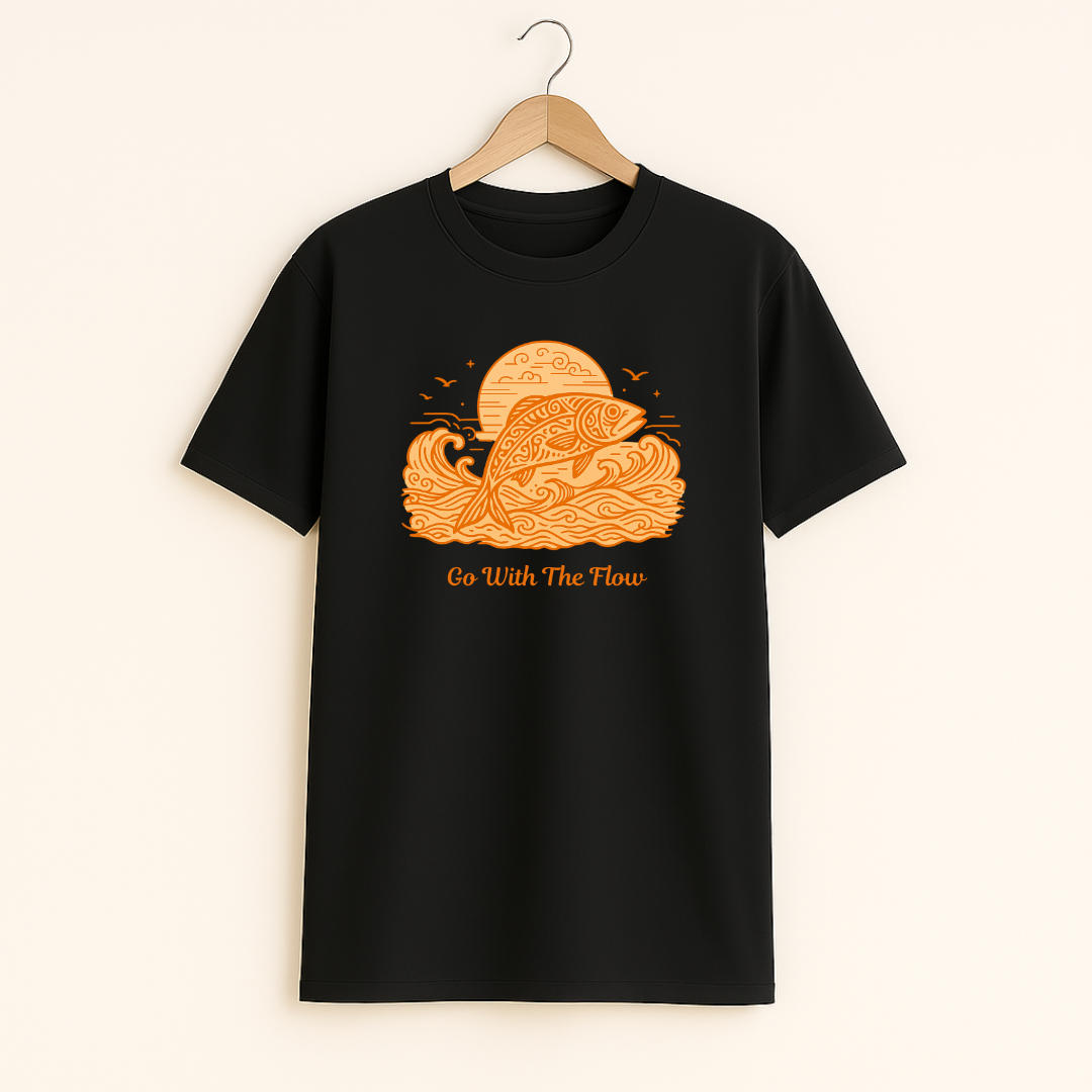 Go With the Flow Unisex Classic Crew T-Shirt