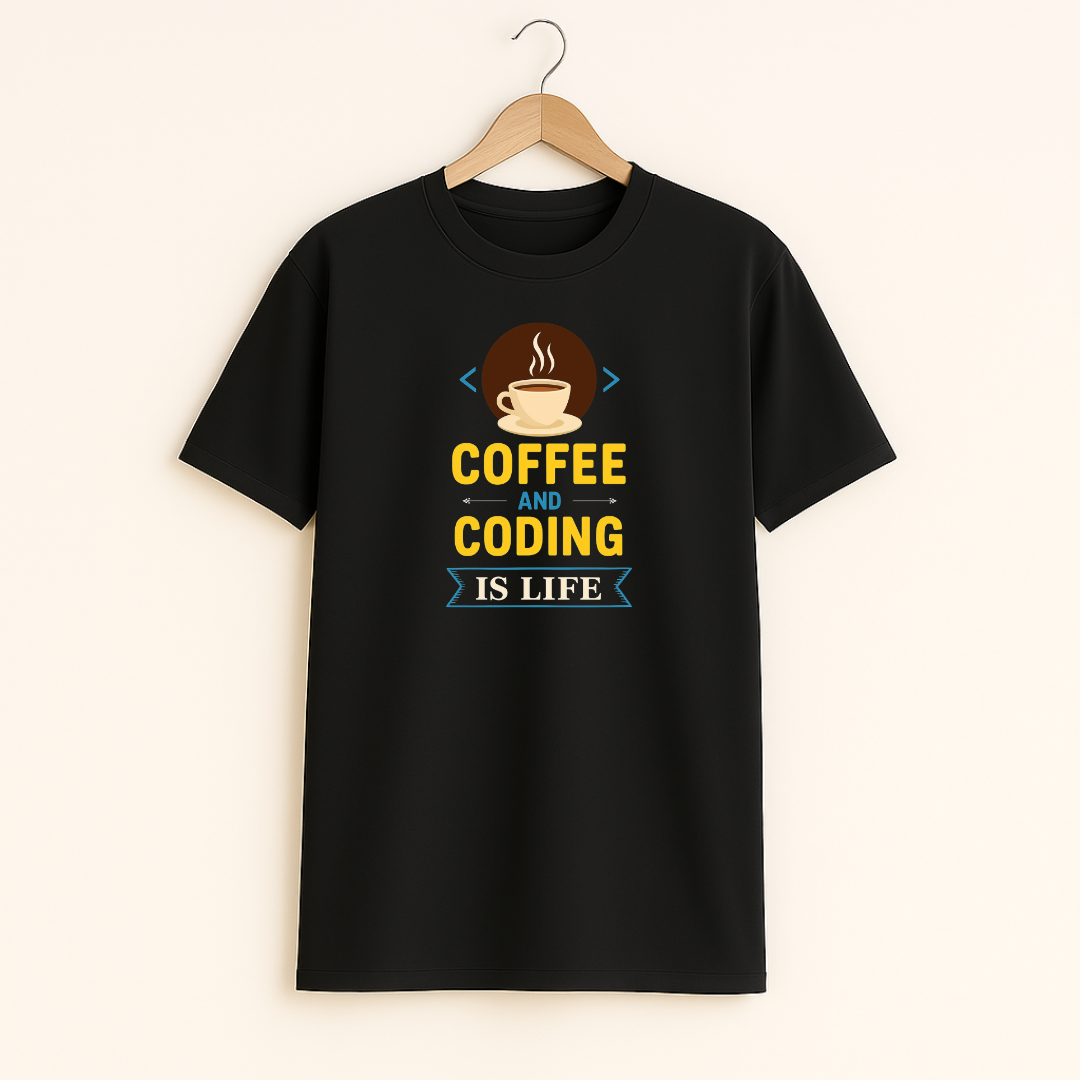 COFFEE & CODING Unisex Classic Crew T-Shirt