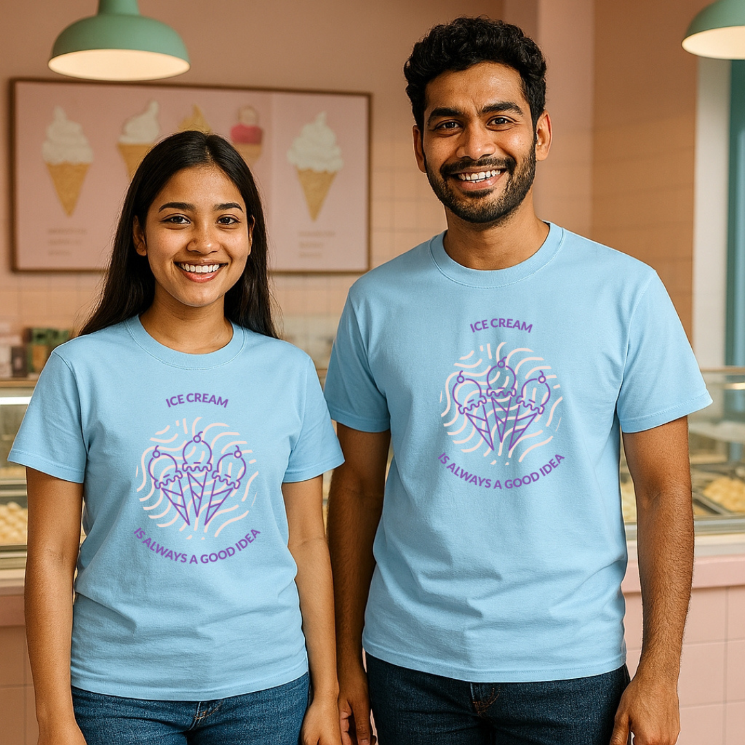 ICE CREAM Unisex Classic Crew T-Shirt