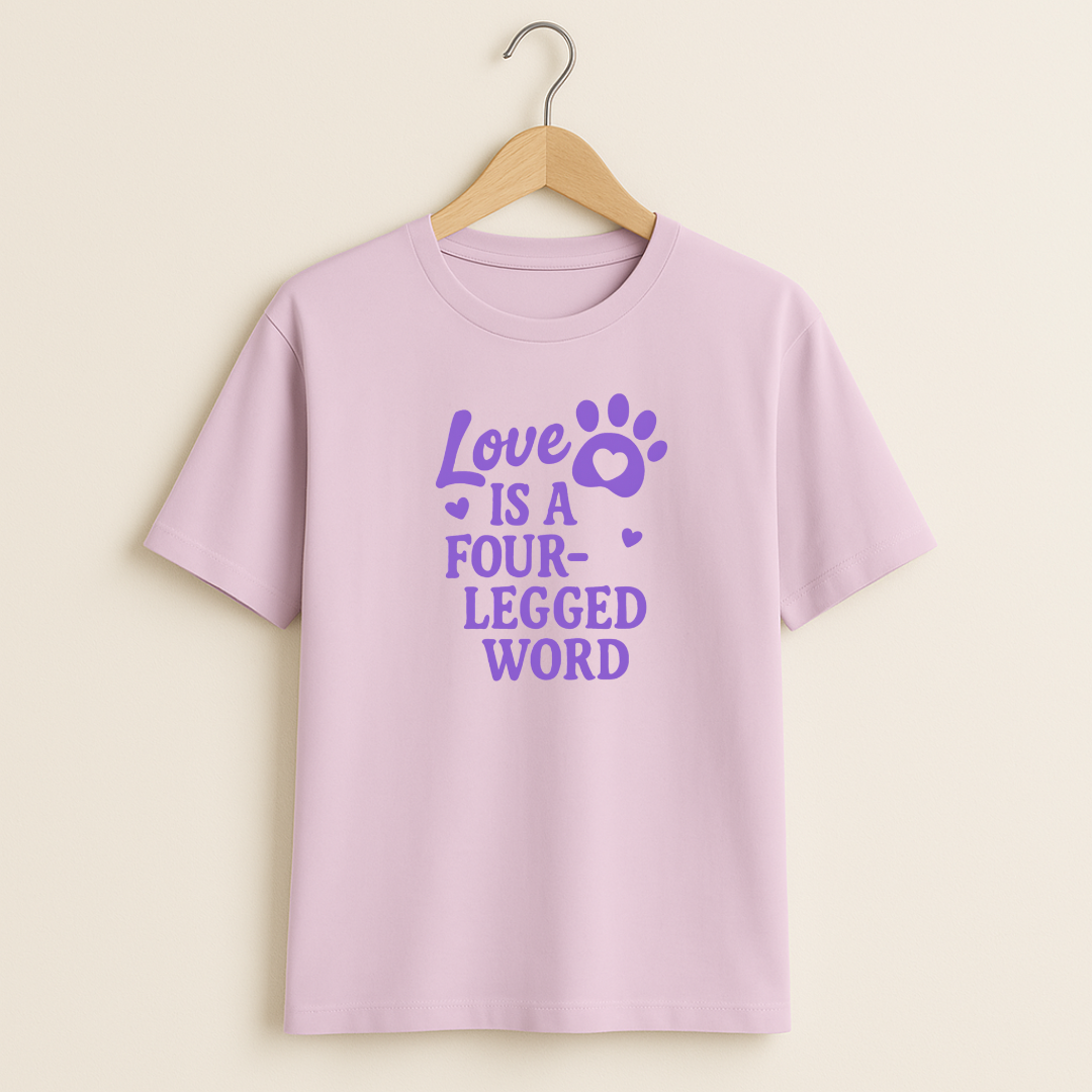 Love is a four legged word  Unisex Classic Crew T-Shirt