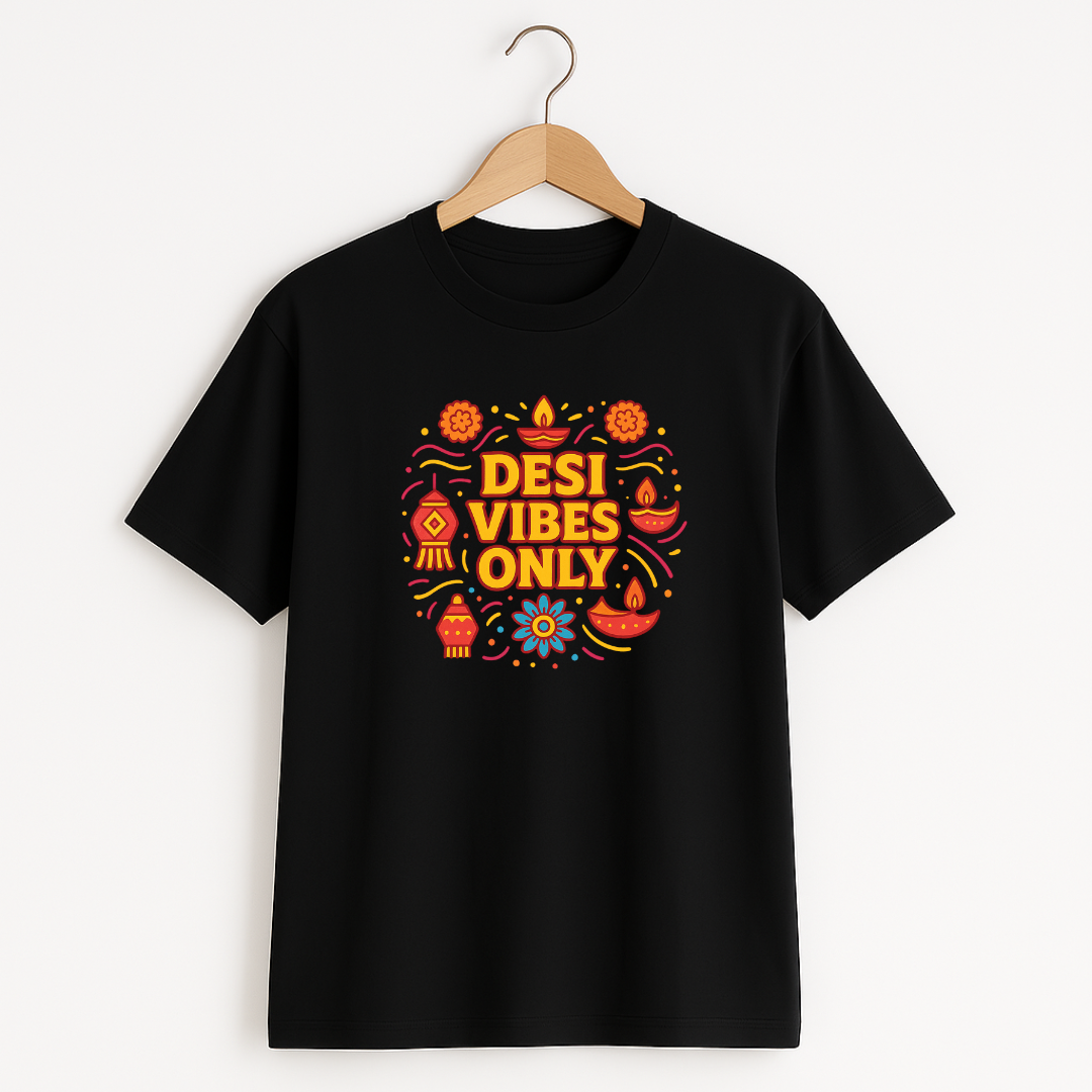 DESI VIBES ONLY Unisex Classic Crew T-Shirt