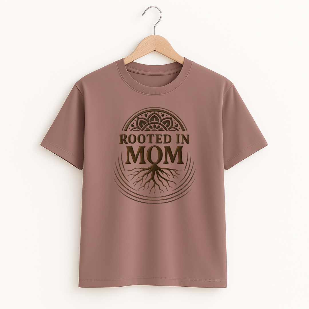 ROOTED IN MOM Unisex Classic Crew T-Shirt