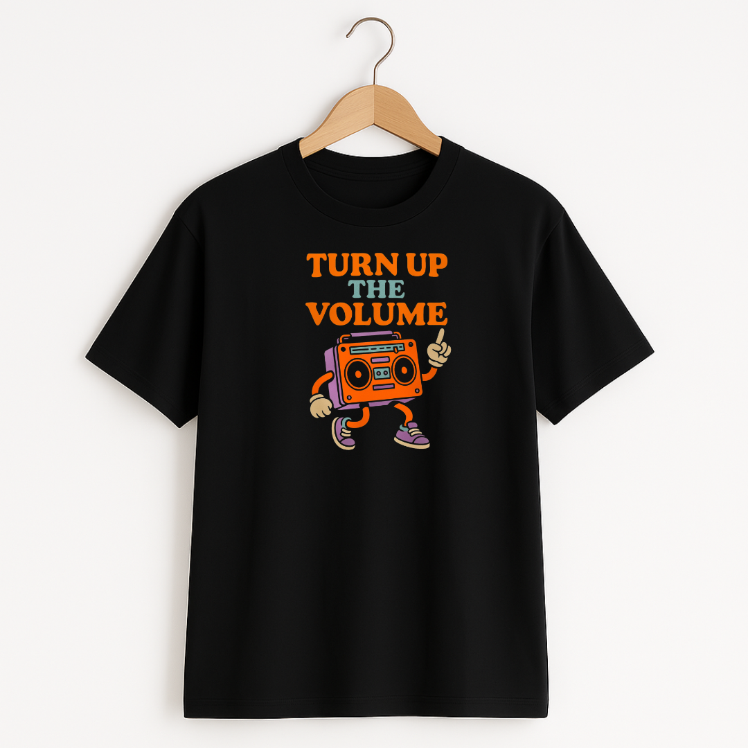 Turn up the volume Unisex Classic Crew T-Shirt