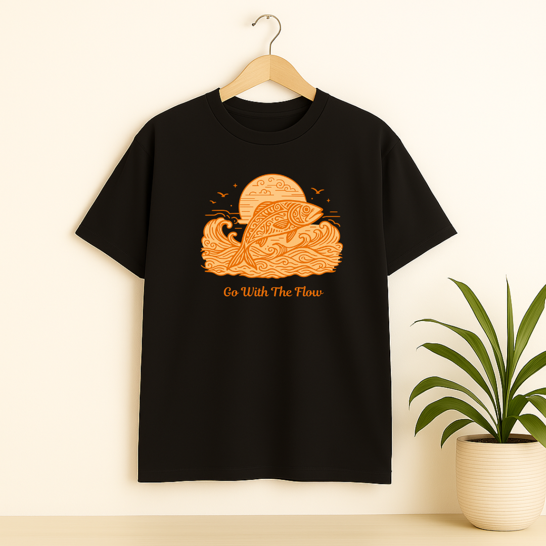 Go With the Flow Unisex Classic Crew T-Shirt
