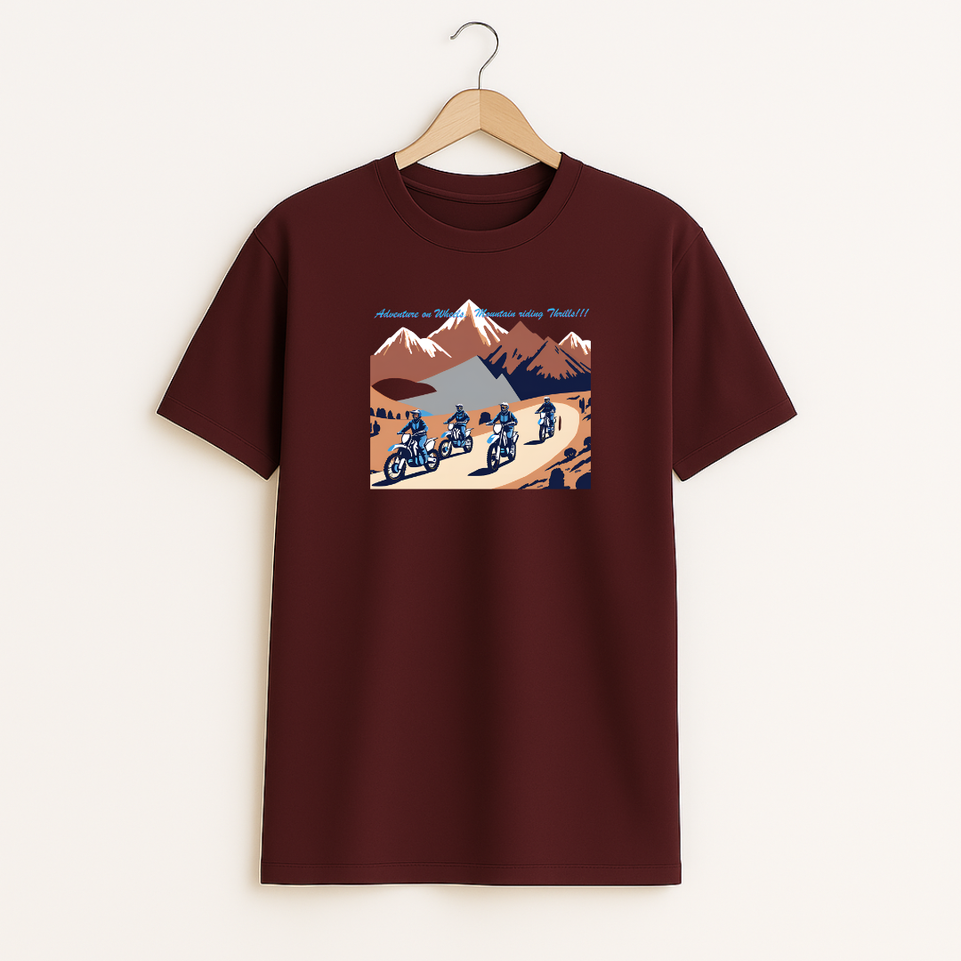 Adventure On Wheels Unisex Classic Crew T-Shirt
