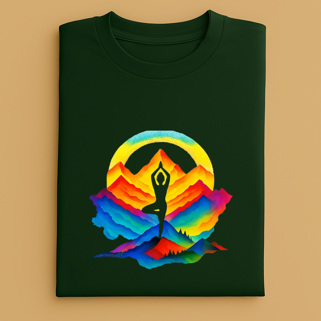 YOGA MOUNTAIN Unisex Classic Crew T-Shirt