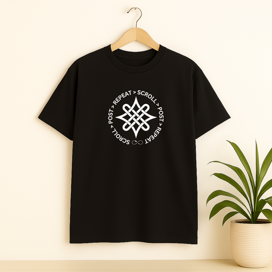 SCROLL POST REPEAT Unisex Classic Crew T-Shirt