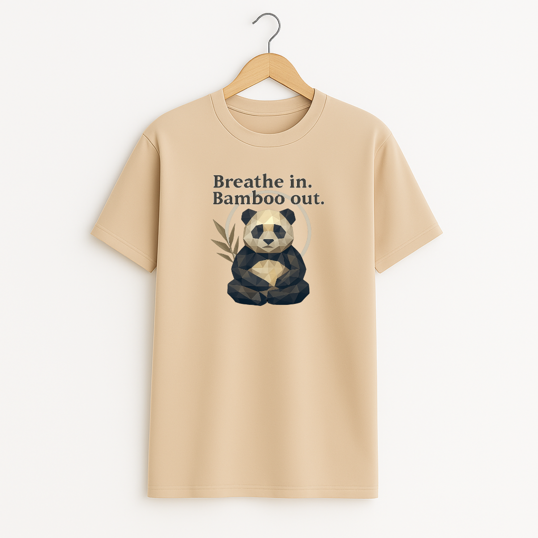 Breathe in Bamboo out Unisex Classic Crew T-Shirt
