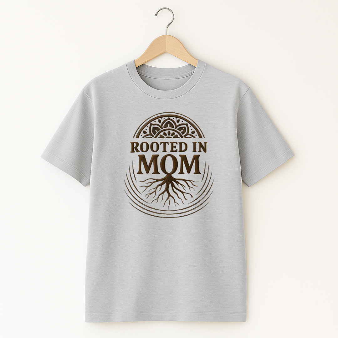 ROOTED IN MOM Unisex Classic Crew T-Shirt