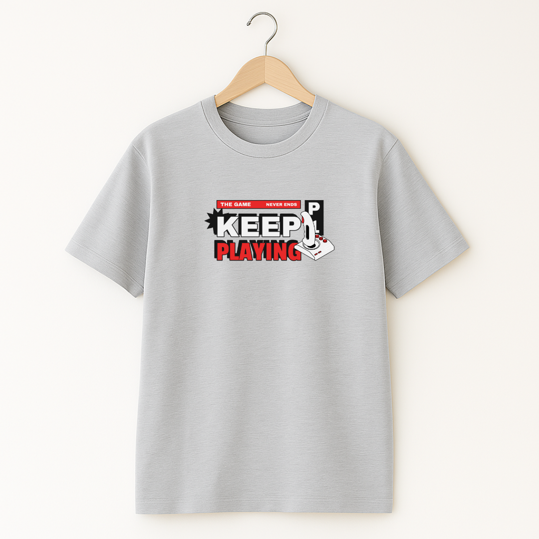 KEEP PLAYING Unisex Classic Crew T-Shirt