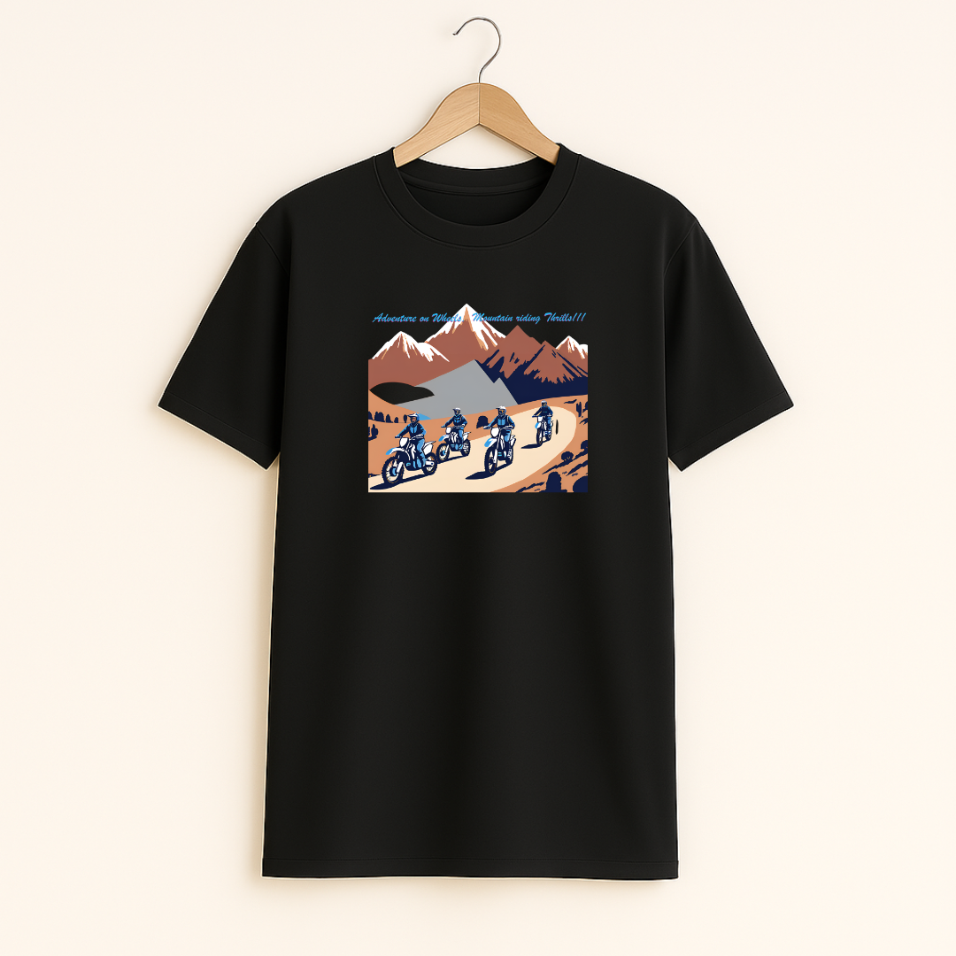 Adventure On Wheels Unisex Classic Crew T-Shirt