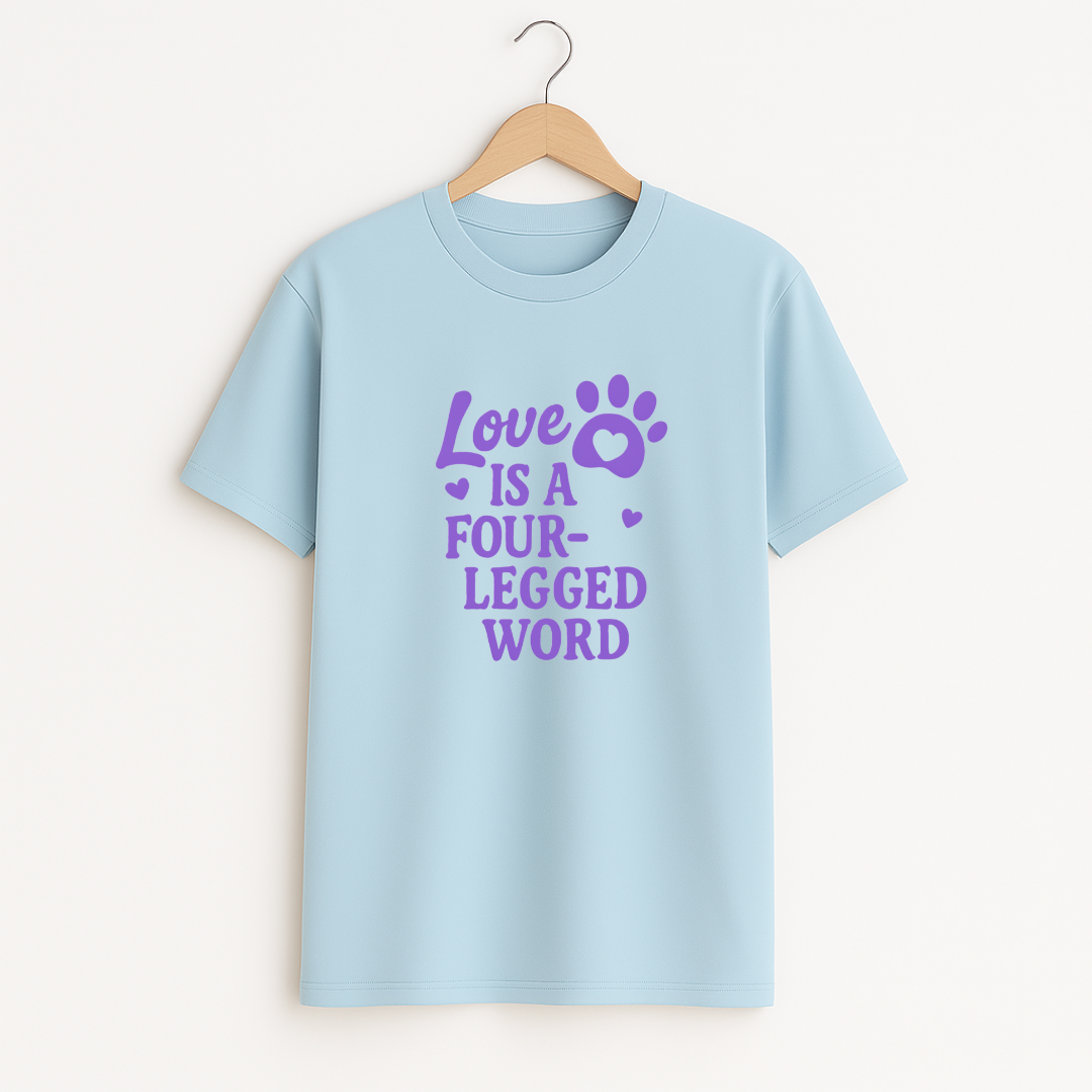 Love is a four legged word  Unisex Classic Crew T-Shirt