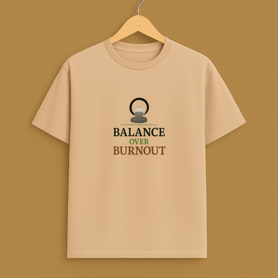 BALANCE OVER BURNOUT Unisex Classic Crew T-Shirt