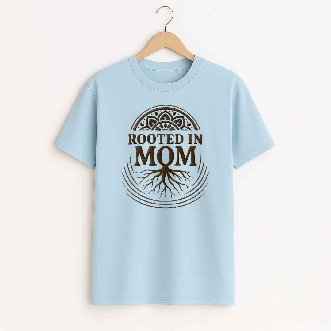 ROOTED IN MOM Unisex Classic Crew T-Shirt