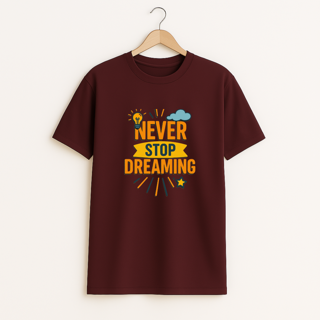 Never stop dreaming Unisex Classic Crew T-Shirt
