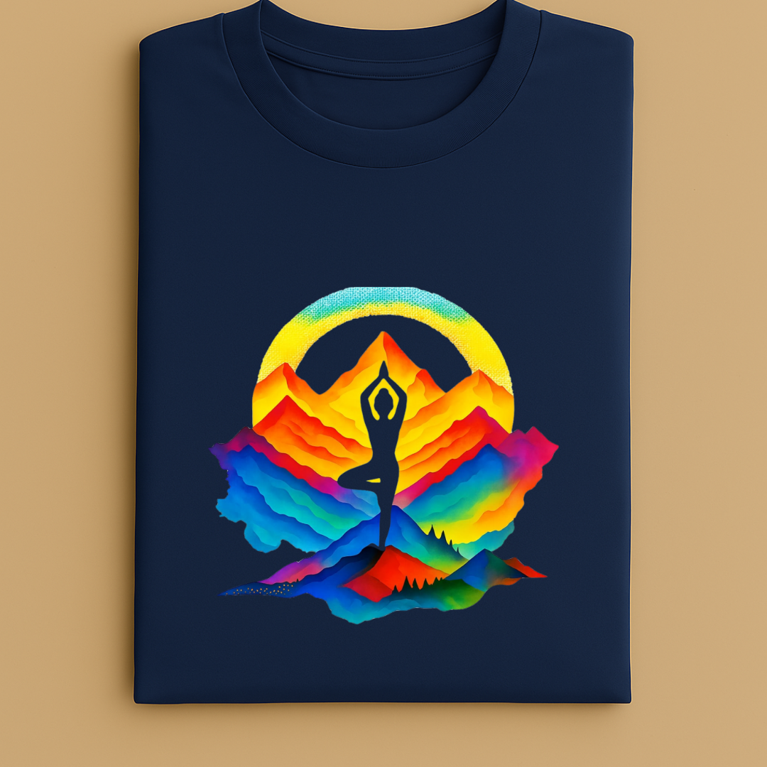 YOGA MOUNTAIN Unisex Classic Crew T-Shirt