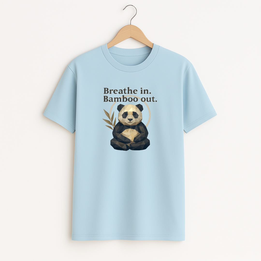 Breathe in Bamboo out Unisex Classic Crew T-Shirt