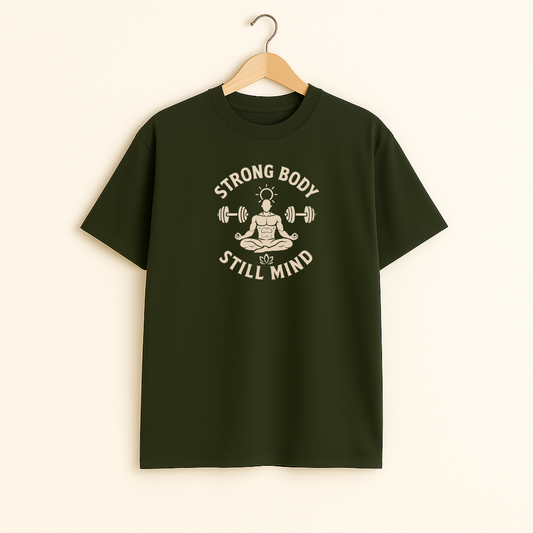 STRONG BODY STILL MIND Unisex Classic Crew T-Shirt