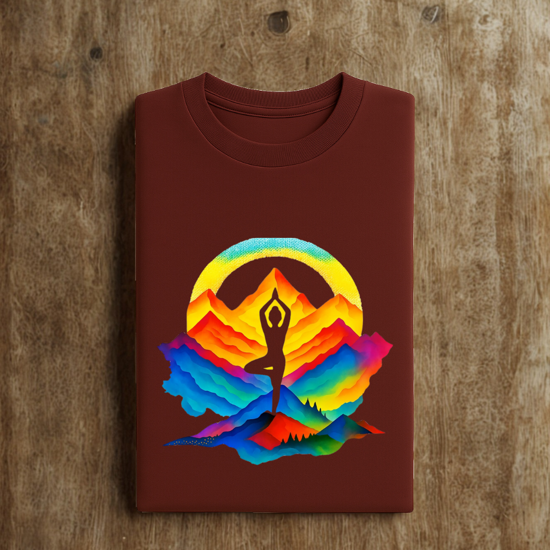 YOGA MOUNTAIN Unisex Classic Crew T-Shirt