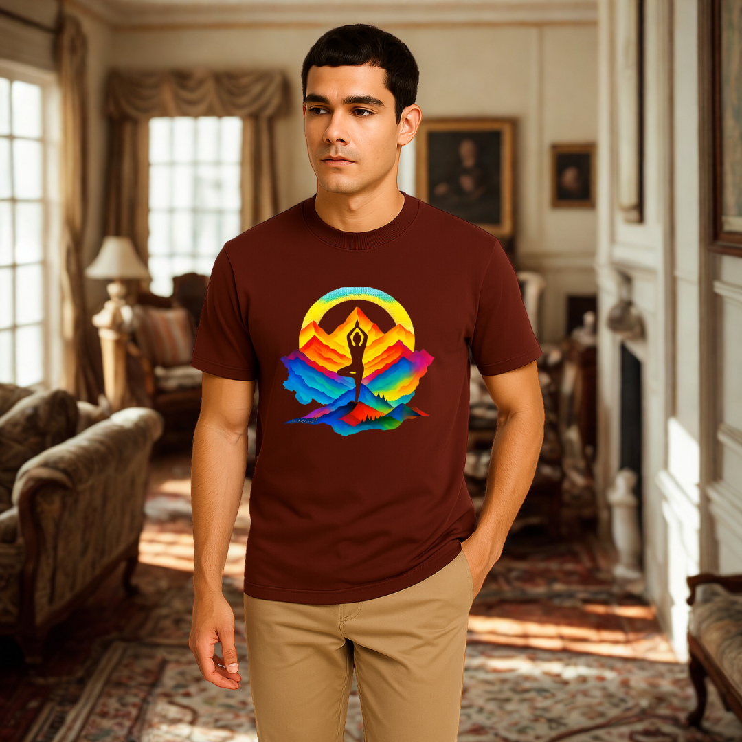 YOGA MOUNTAIN Unisex Classic Crew T-Shirt