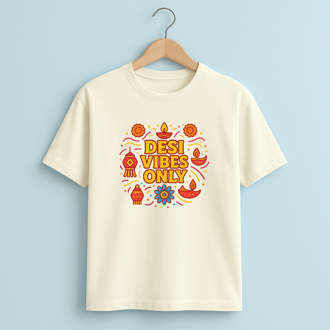 DESI VIBES ONLY Unisex Classic Crew T-Shirt