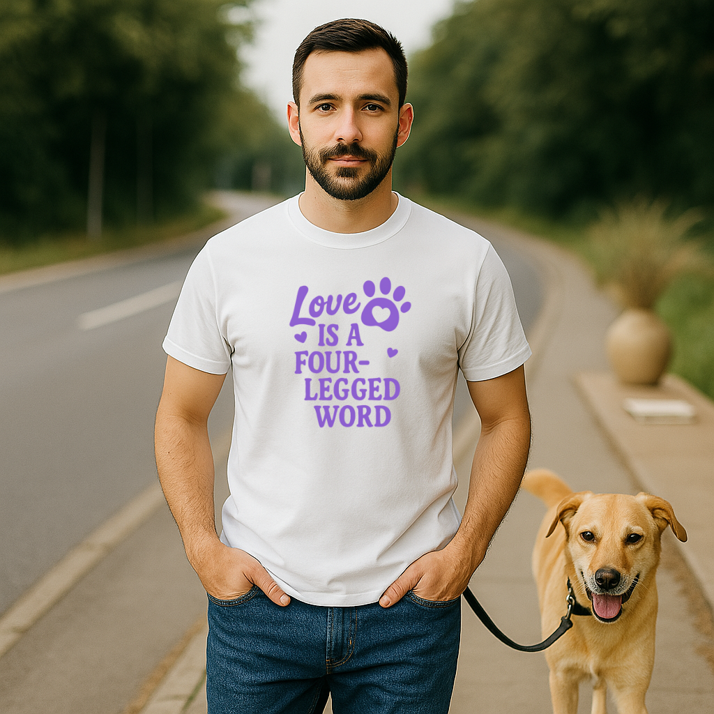 Love is a four legged word  Unisex Classic Crew T-Shirt