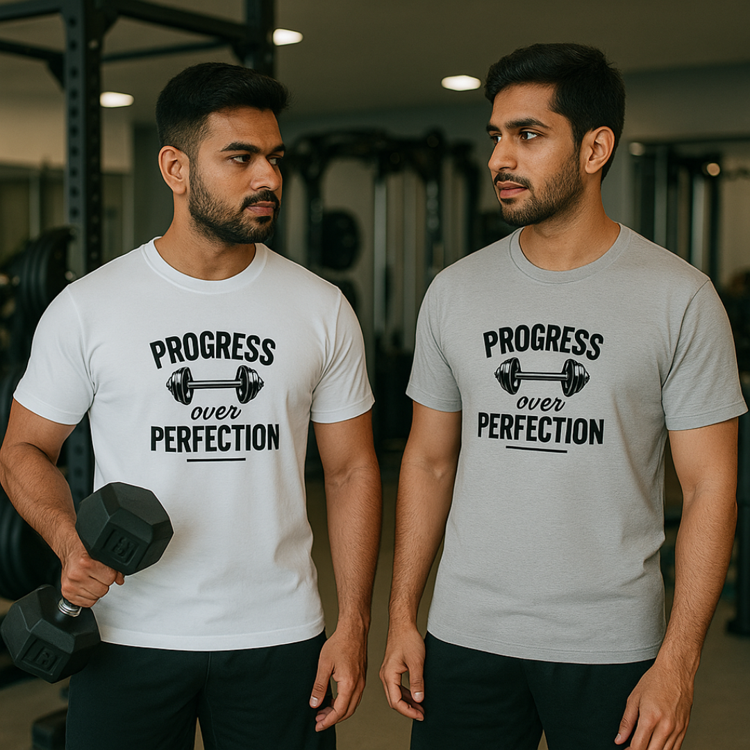PROGRESS over PERFECTION Unisex Classic Crew T-Shirt