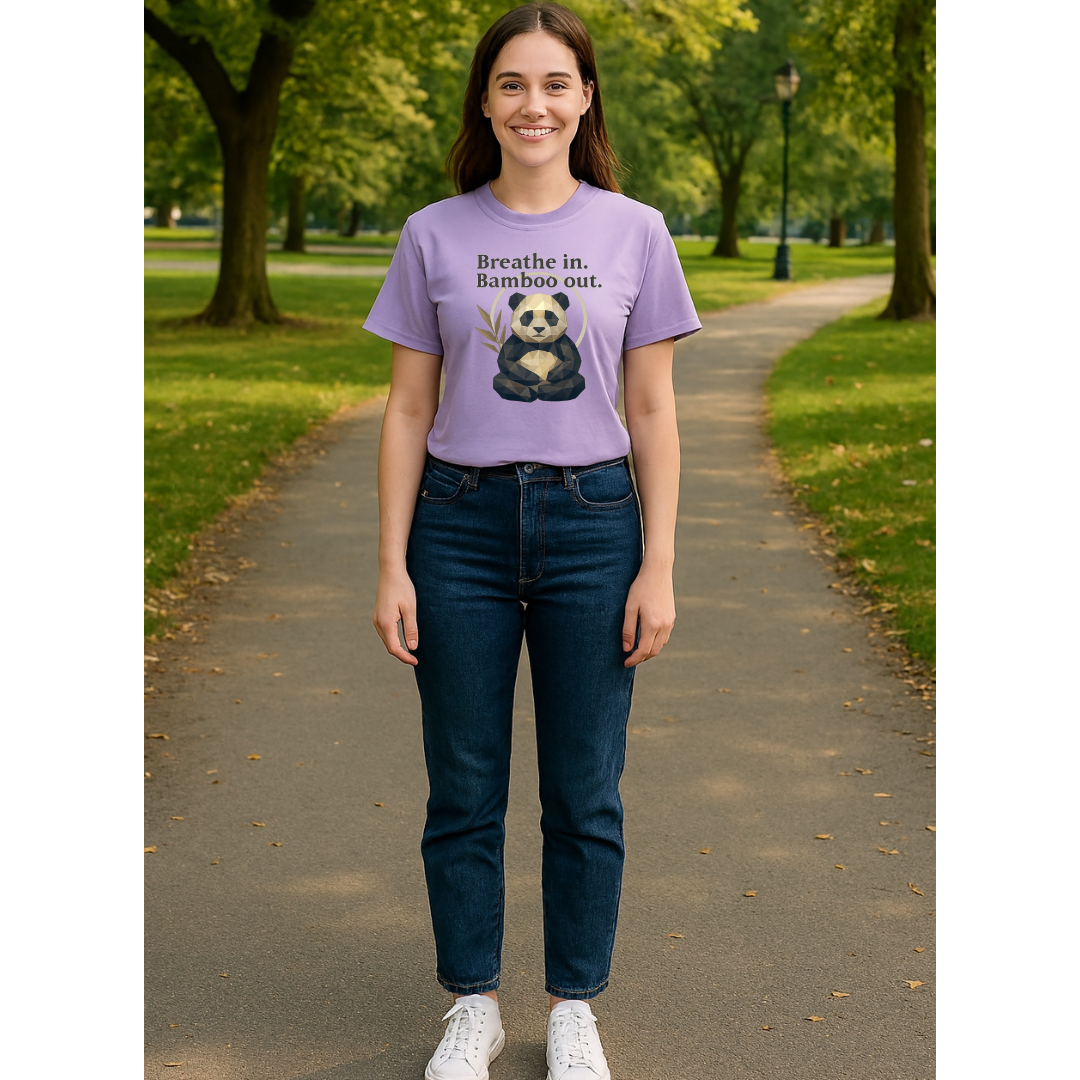 Breathe in Bamboo out Unisex Classic Crew T-Shirt